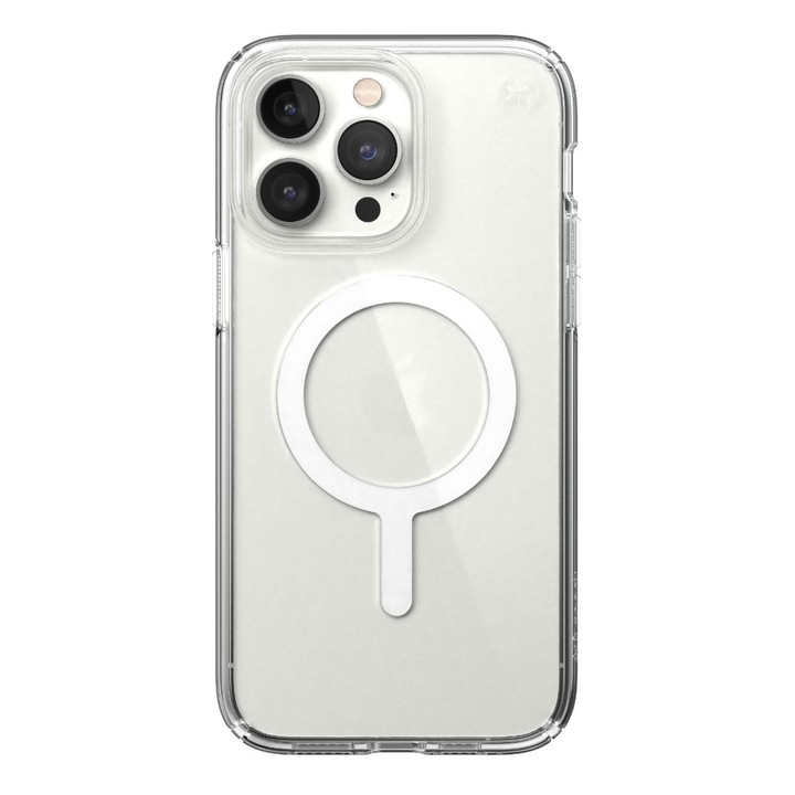Протектор Speck за iPhone 14 Pro Max Presidio Perfect-Clear, Поддържа MagSafe, Прозрачен
