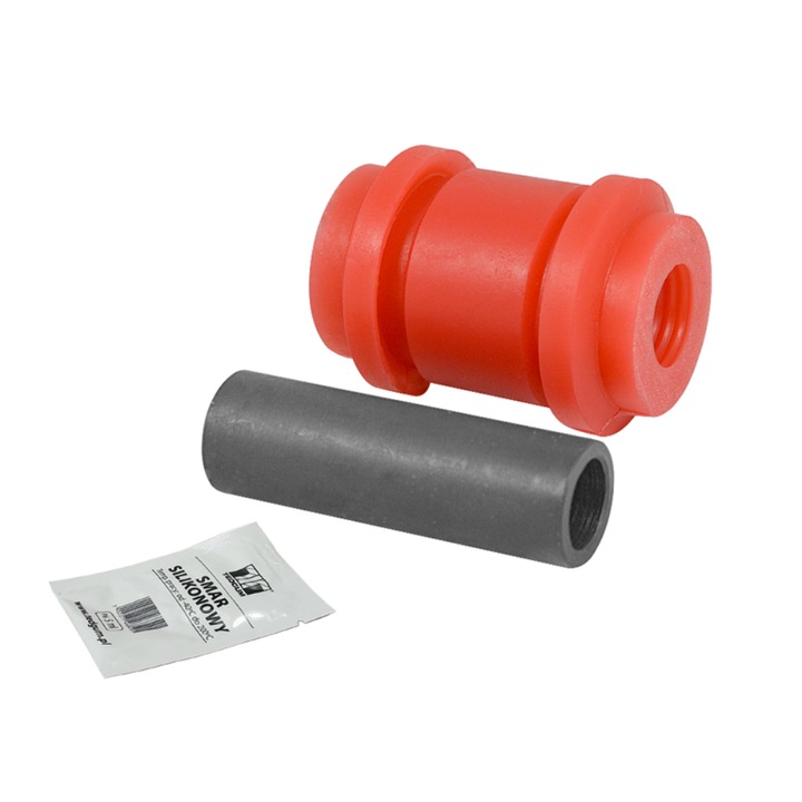 Első tengely persely Abarth/Audi/Fiat/Seat/Skoda/Volkswagen/Ford, Tedgum, poliuretán, piros