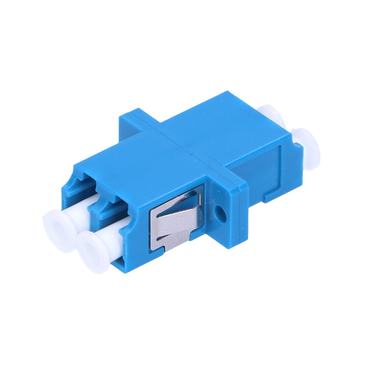 Adaptor Extralink LC/UPC, single-mode, duplex, pentru conexiuni de fibra optica, asigura transmisie rapida si stabila, compatibil cu echipamente profesionale, usor de instalat, ideal pentru retele de date si telecomunicatii