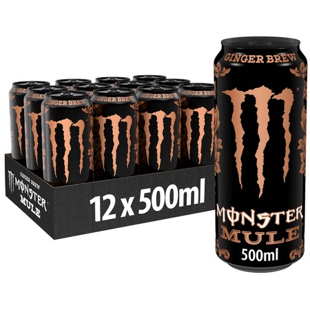 Bautura energizanta Monster Mule Ghimbir, doza, 12 x 500ml