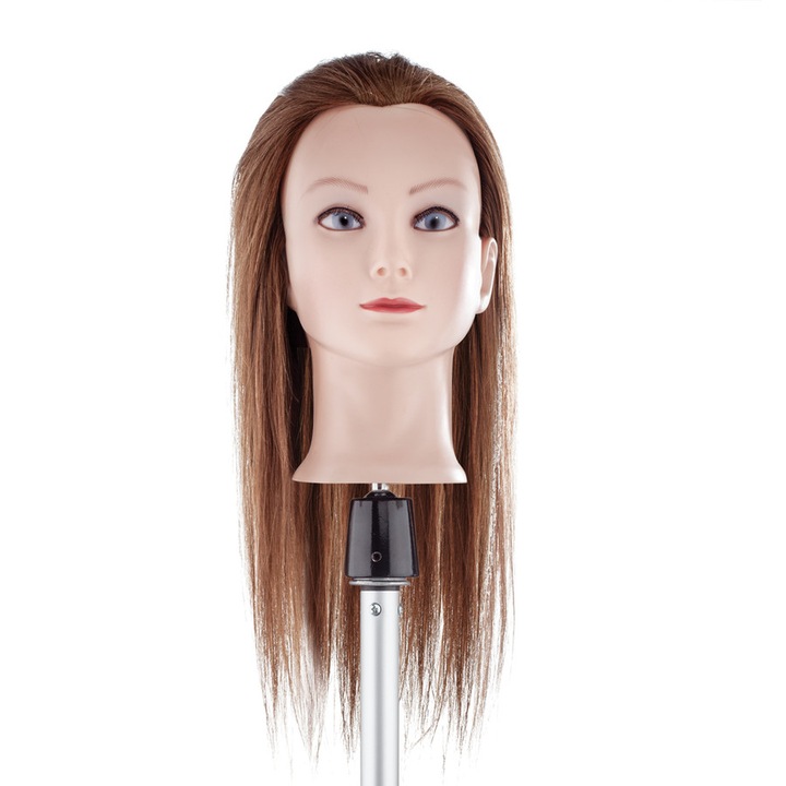 Babafej hosszú valódi hajjal 50cm