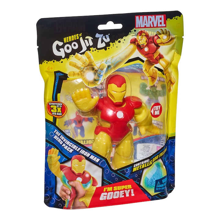 Фигурка Goo Jit Zu Marvel The Invincible Iron Man 12 cm, Goj 41367-41370