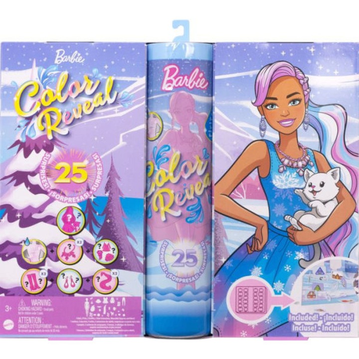 Игрален комплект Mattel Barbie, Зимно издание 2022, 24 части, с включена кукла