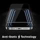 Фолио за екран за Apple iPhone 14 Plus, Crystal Clean Secure Glass, пълна защита, пълно лепило, абсорбция на удари, черно
