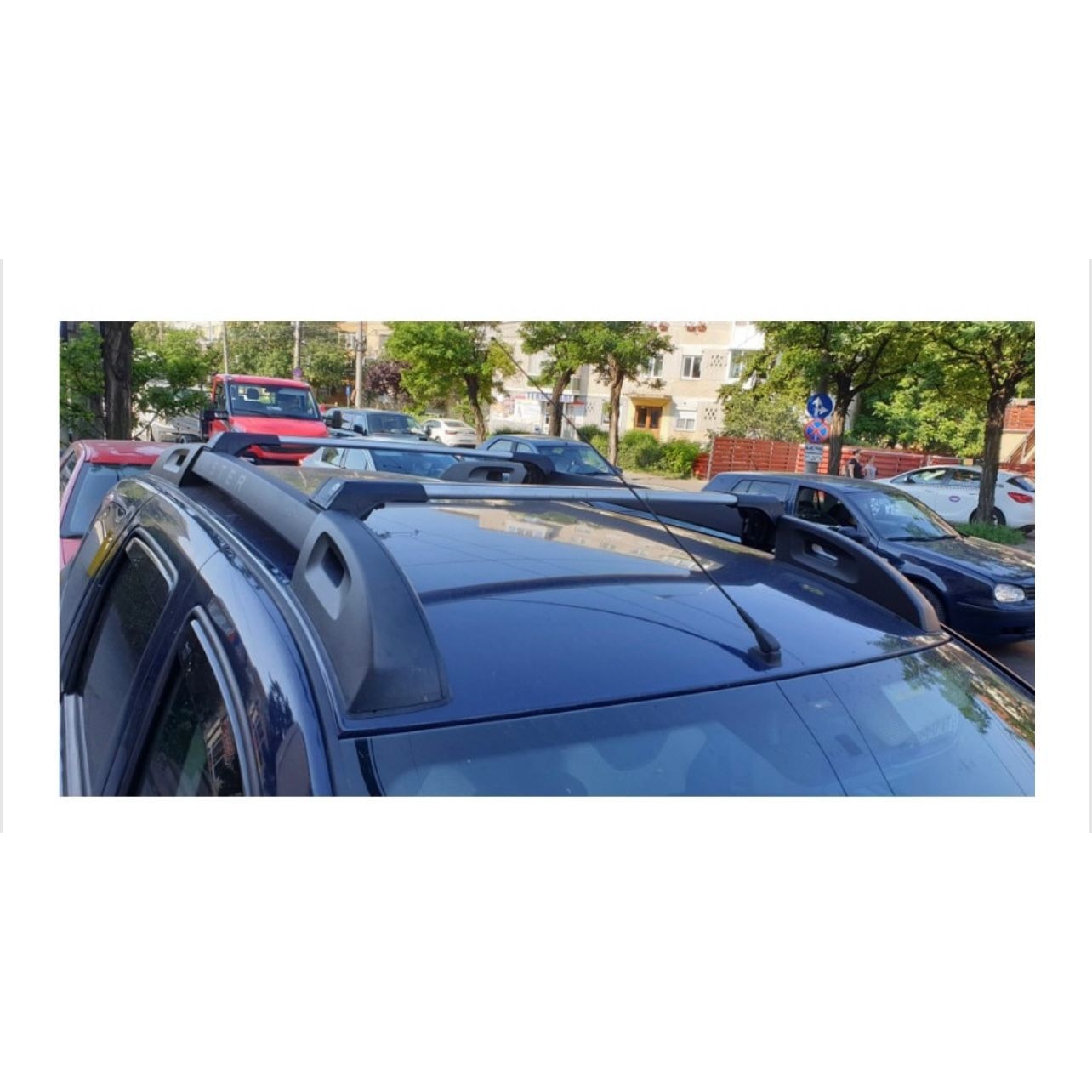 Compatibile Con Dacia Duster  HS  Pre-Facelift 2010-2013 FLY Model Barre Tetto Portapacchi Auto Barre Portatutto Grigo Alluminio 2 Barre