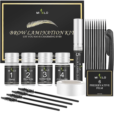 Kit complet Laminare Gene care Alungeste, Curbeaza si ofera Volum Genelor, Potrivit pentru Salon sau Acasa, Permanent gene si Sprancene, Lash Lifting Kit