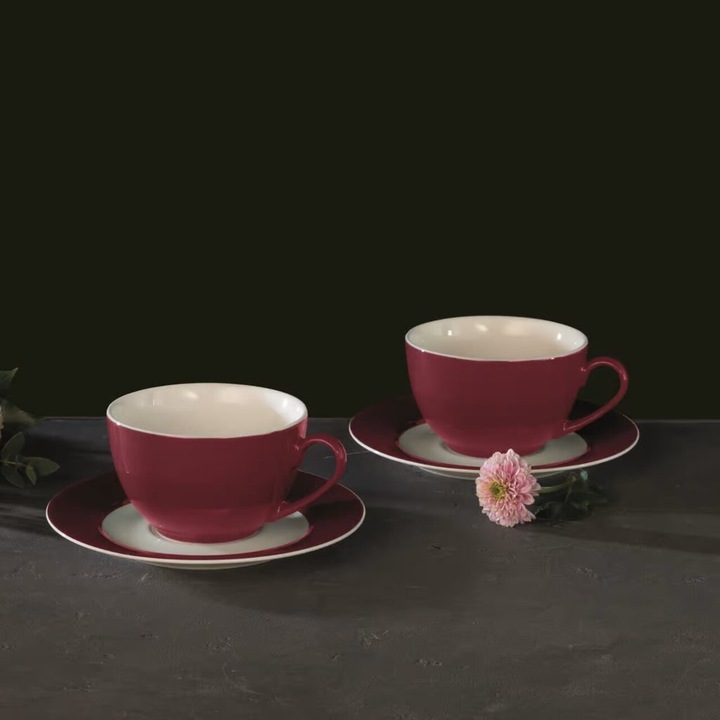 Сервиз за кафе/чай Ambition Aura Red, 12 броя