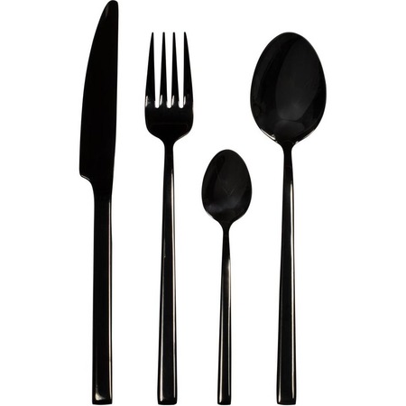 Set tacamuri Ambition Como, 24 piese, negre