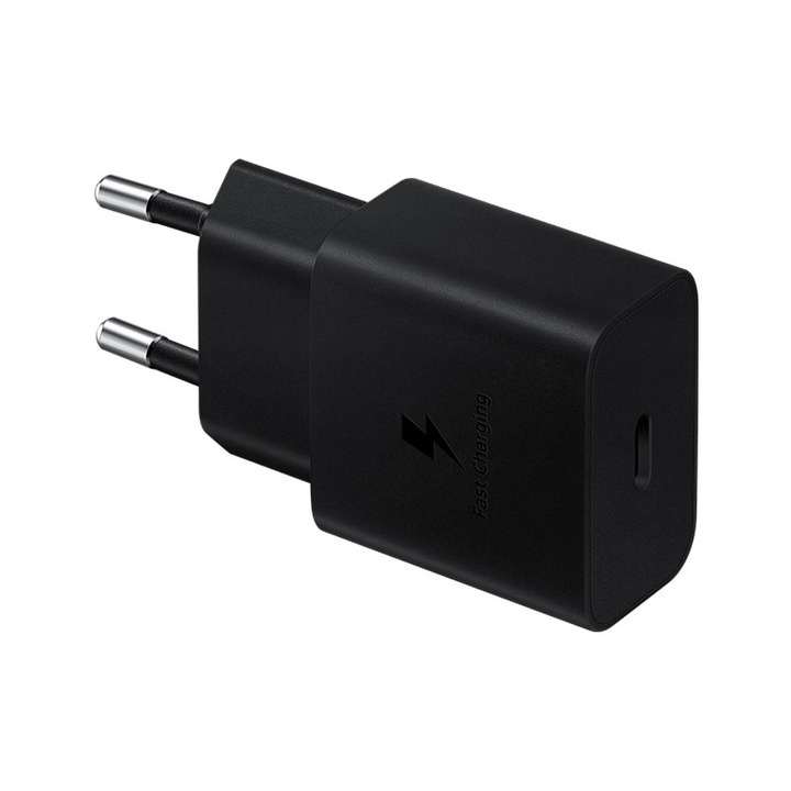 Зарядно за телефон, Samsung, USB-C, 15 W, черно