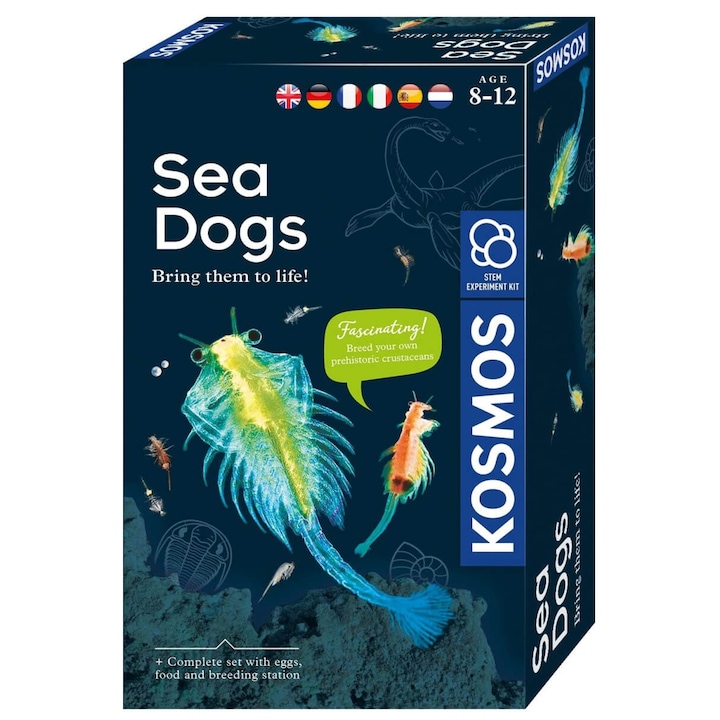 Образователна игра Kosmos STEM - Морски животни, Английски език