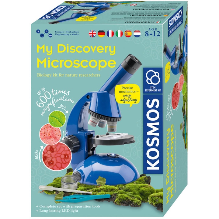 Joc educativ Kosmos STEM - Microscop pentru copii, 600x