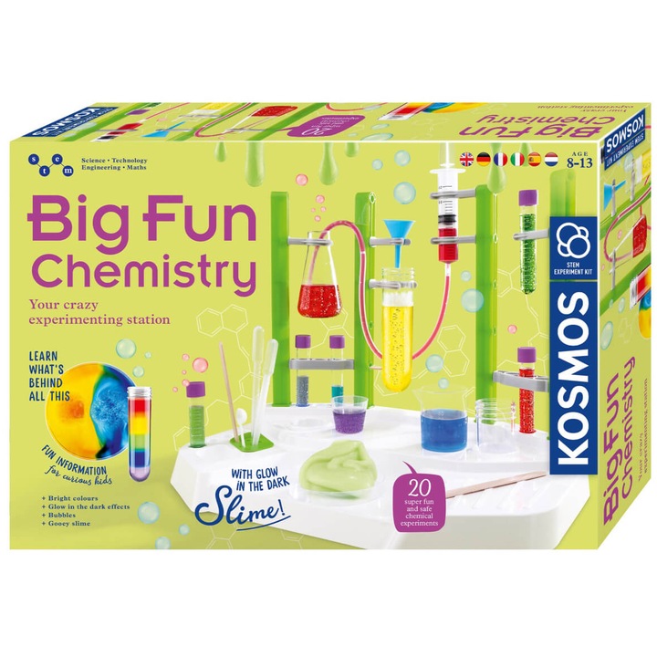Образователна игра Kosmos STEM - Забавна химия, Английски език