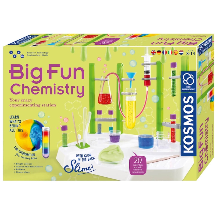 Образователна игра Kosmos STEM - Забавна химия, Английски език