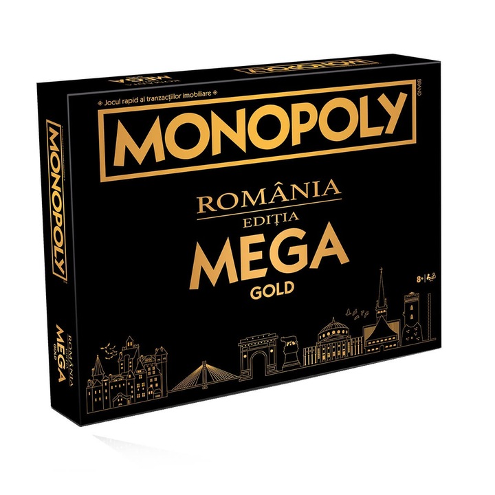 Monopoly Játék - Románia, Mega Gold kiadás (román nyelvű)