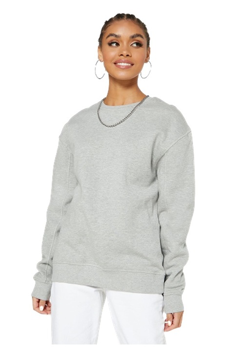 Bluza oversized, cu umeri cazuti, Gri