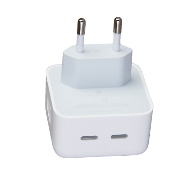 Адаптер за контакт, С 2 USB Type-C порта, 220V, 35W, Бял - eMAG.bg