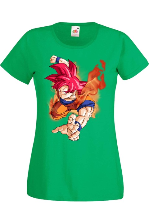 Női póló Anime Manga Comics Japan Animation Dragon Ball Z Goku Roshi Krillin Vegeta Master Roshi Dragon Ball Z 07, Zöld