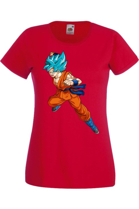 Női póló Anime Manga Comics Japan Animation Dragon Ball Z Goku Roshi Krillin Vegeta Master Roshi Dragon Ball Z 11, Piros