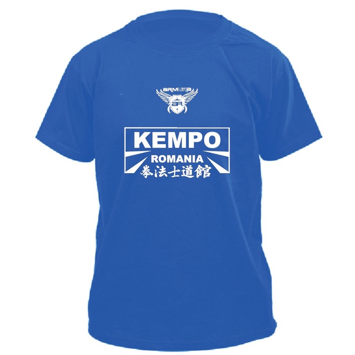 Памучна тениска ARMURA Kempo Children, Синя, Син