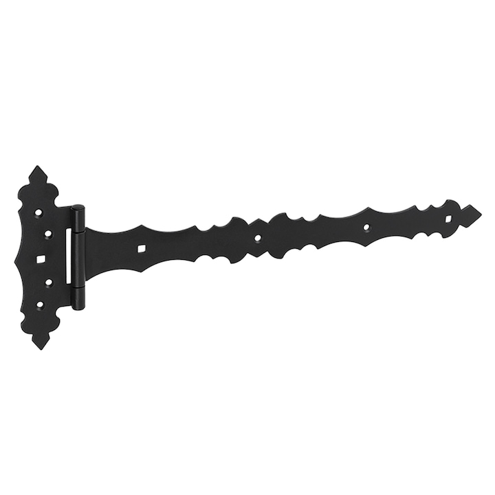 Kapupánt csuklós, díszes VI. 400x60x90/2 mm, fekete