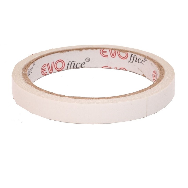 Двойно залепващо тиксо EVOffice, 12mm x 10m