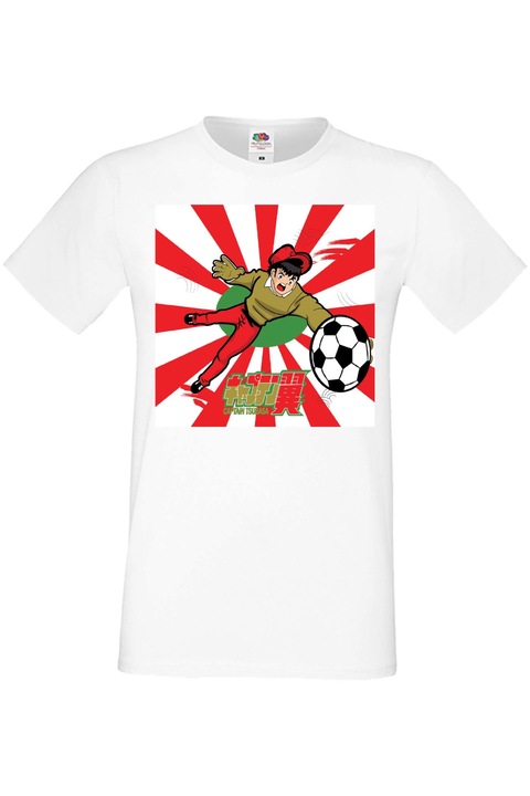 Férfi póló Anime Manga Japan Animation Comics Captain Tsubasa Football Soccer Captain Tsubasa 04 Japan Animation Comics J, Fehér