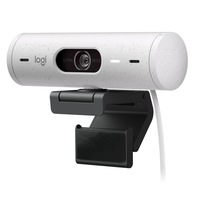 Camera web Logitech Brio 500, Full HD 1080p, RightLight 4, 90 FoV, USB-C, Privacy - Off White