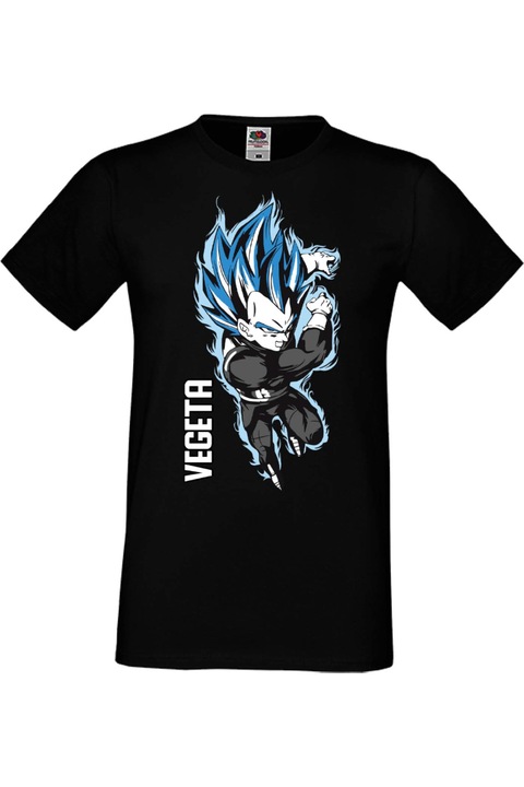 Férfi póló Anime Manga Japan Animation Comics Dragon Ball Z Goku Vegeta Gohan Master Roshi Super Saiyan Dragon Ball Z Vegeta Japan Animation Comics J, Fekete
