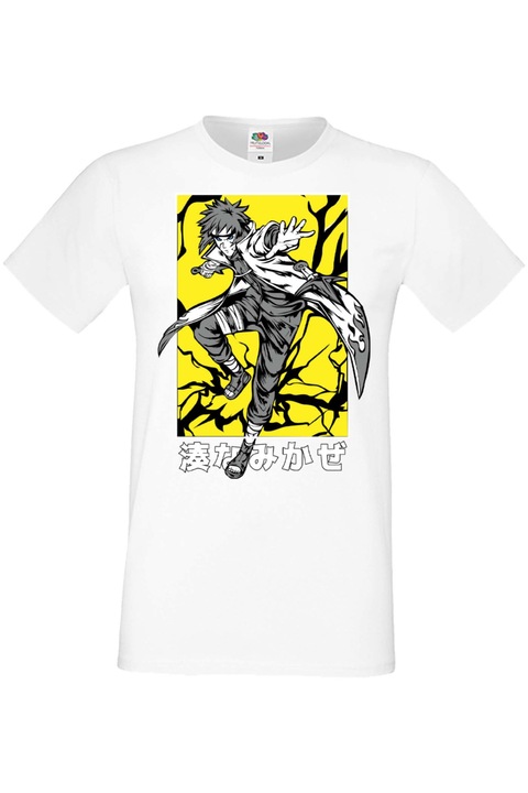 Férfi póló Anime Manga Japan Animation Comics Naruto Shippuuden Minato Namikaze Naruto Minato Namikaze Japan Animation Comics J, Fehér