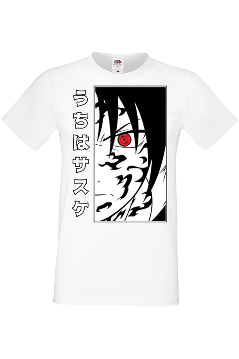 Férfi póló Anime Manga Japan Animation Comics Naruto Shippuuden Sasuke Uchiha Naruto Sasuke Uchiha 01 Japan Animation Comics J, Fehér
