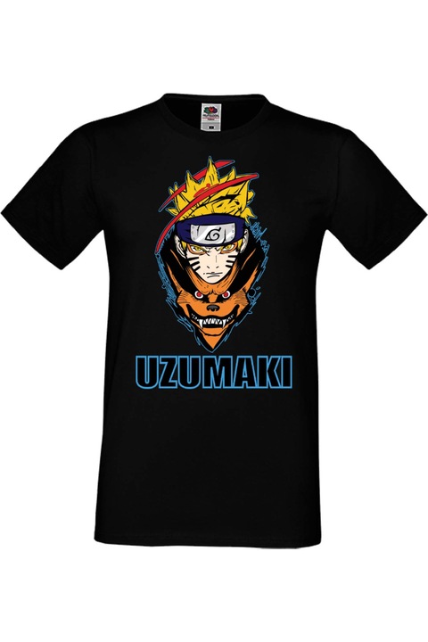 Férfi póló Anime Manga Japan Animation Comics Naruto Shippuuden Naruto Uzumaki Naruto Uzumaki 01 Japan Animation Comics J, Fekete