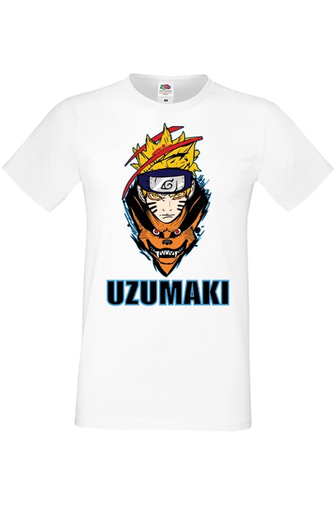 Férfi póló Anime Manga Japan Animation Comics Naruto Shippuuden Naruto Uzumaki Naruto Uzumaki 01 Japan Animation Comics J, Fehér