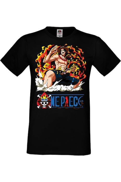 Férfi póló Anime Manga Japan Animation Comics One Piece Monkey D Fluffy Roronoa Zoro straw hat pirates One Piece 09 Japan Animation Comics J, Fekete