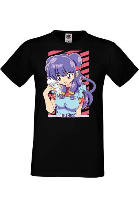 Férfi póló Anime Manga Japan Animation Comics Ranma Ranma Shampoo Japan Animation Comics J, Fekete
