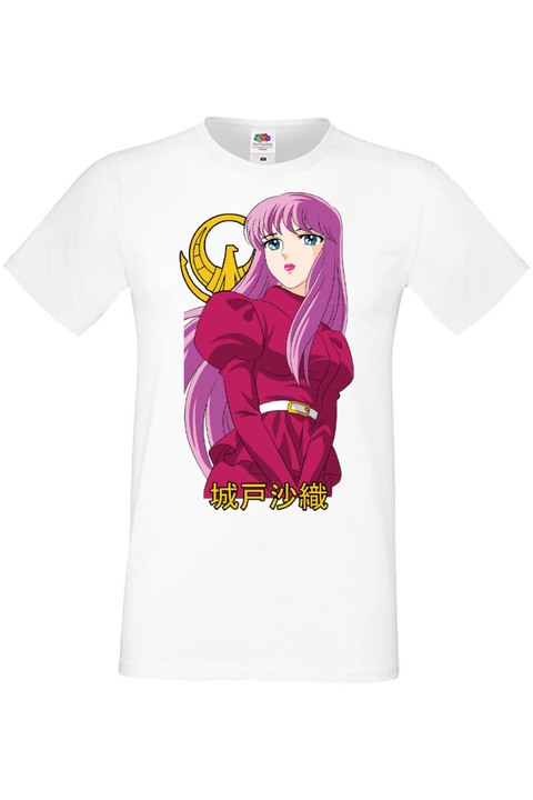Férfi póló Anime Manga Japan Animation Comics Saint Seiya Athena Saint Seiya Athena Japan Animation Comics J, Fehér