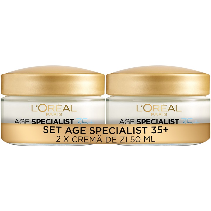 L'Oreal készlet: 2 x L'Oreal Paris Age Specialist 35+ ránctalanító nappali krém, 50 ml