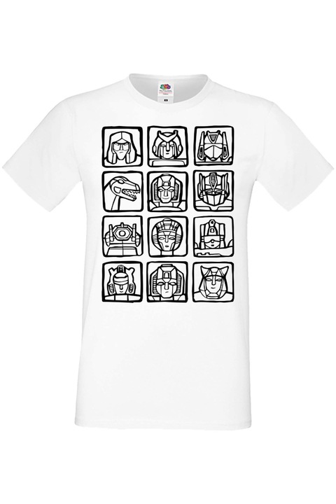 Férfi póló Manga Japan Anime Comics Tralala Manga Anime Japan Comics Animation Transfromers Optimus Prime Transformers, Fehér