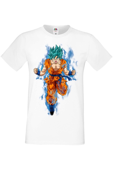 Férfi pól Manga Anime Japan Animation Dragon Ball Z Goku Roshi Krillin Vegeta Master Roshi Dragon Ball Z 04, Fehér