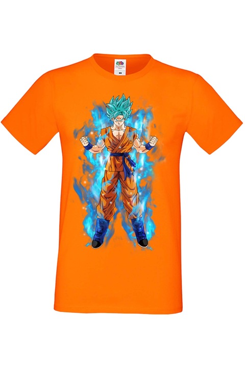Tricou barbati Japan Anime Manga Comics Tralala Dragon Ball Z 05, Portocaliu, S
