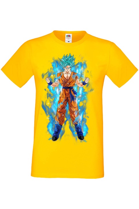 Tricou barbati Japan Anime Manga Comics Tralala Dragon Ball Z 05, Galben, L