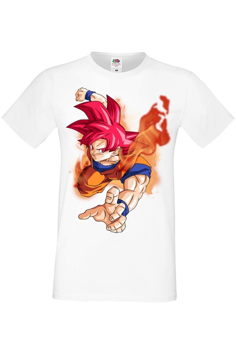 Férfi pól Manga Anime Japan Animation Dragon Ball Z Goku Roshi Krillin Vegeta Master Roshi Dragon Ball Z 07, Fehér