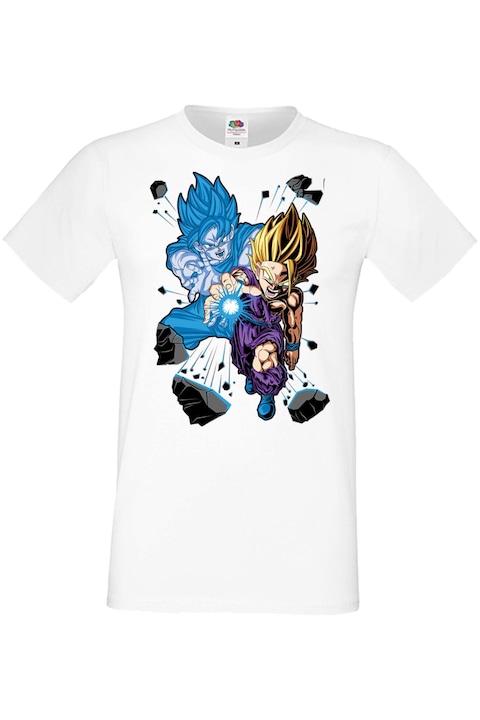 Férfi pól Manga Anime Japan Animation Dragon Ball Z Goku Roshi Krillin Vegeta Master Roshi Dragon Ball Z Gohan VS Goku, Fehér