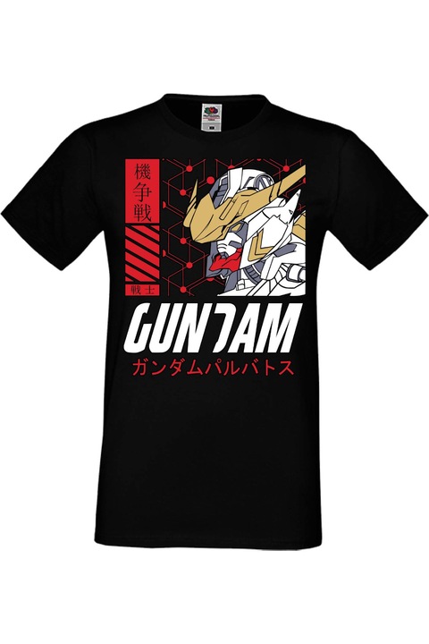 Férfi pól Manga Anime Japan Animation Gundam Mobile Suit Gundam, Fekete