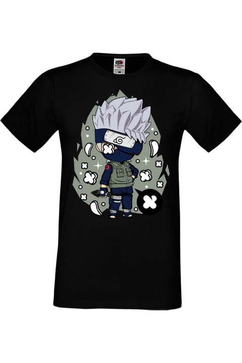 Férfi pól Manga Anime Japan Animation Naruto Uzumaki Jiraya Tsunade Orochimaru Kakashi Hatake Naruto Kakashi 01v, Fekete