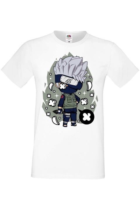 Férfi pól Manga Anime Japan Animation Naruto Uzumaki Jiraya Tsunade Orochimaru Kakashi Hatake Naruto Kakashi 01v, Fehér