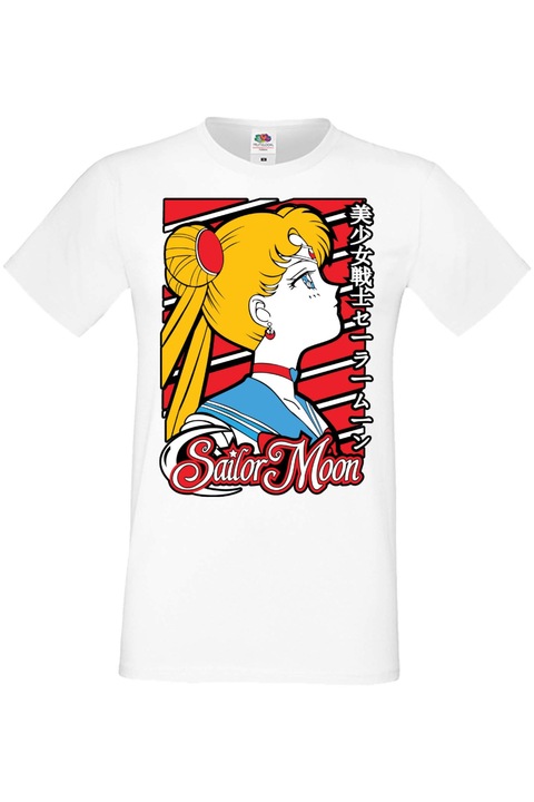 Férfi pól Manga Anime Japan Animation Sailor Moon Sailor Moon 01v, Fehér