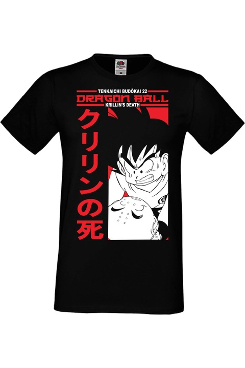 Férfi pól Manga Anime Japan Animation Dragon Ball Z Goku Roshi Krillin Vegeta Master Roshi Dragon Ball Z 14v, Fekete