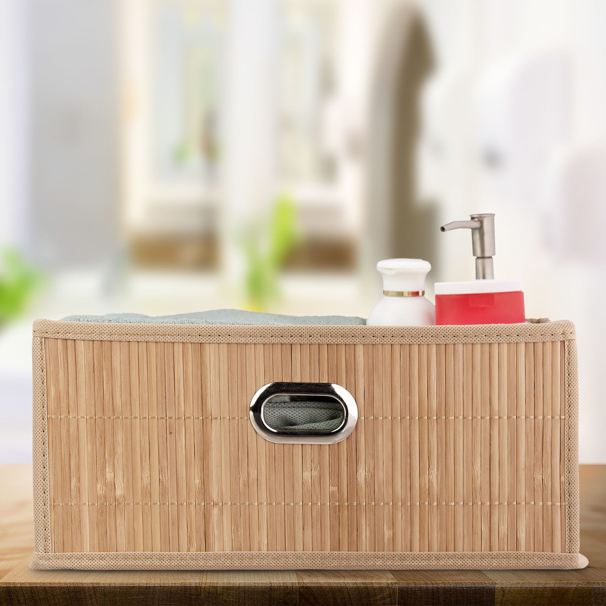 Univivi Cestini Portaoggetti Grandi Da 15 Pollici, 4 Pezzi, Grigi, Con - Foto 4