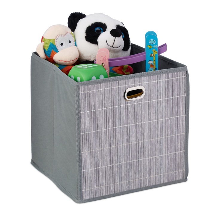 Cutie depozitare Relaxdays, 28 l, alb, 31 x 31 x 31 cm