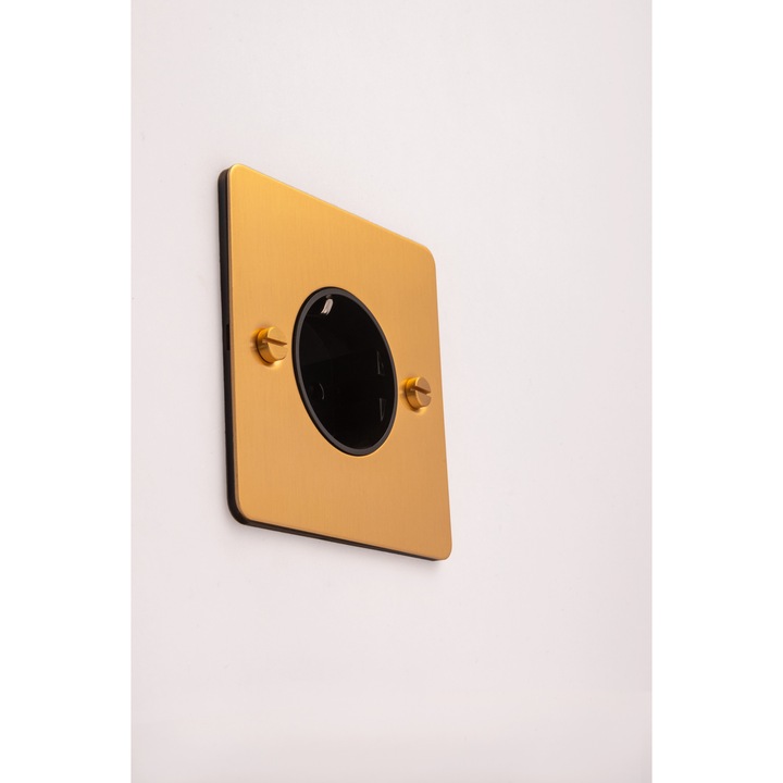 Priza simpla TAM Retro Gold CS